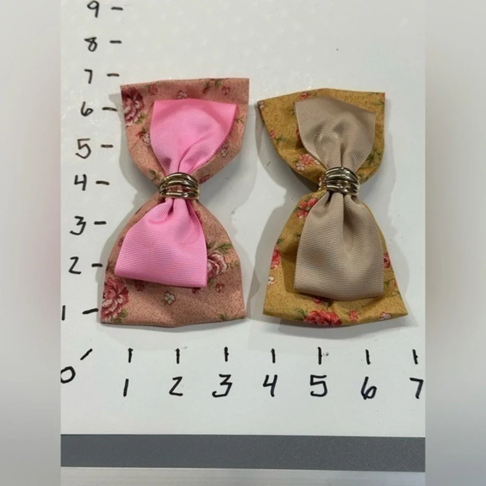 NEW Hair Accessories Bow Clip Girls Set Of 2 6‎ inch bows